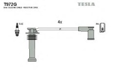 Комплект высоковольтных проводов для FORD FIESTA VI 1.4 LPG 2009-, код двигателя RTJA,RTJB, V см3 1388, кВт 68, л.с. 92, Бензин/автогаз (LPG), TESLA T972G